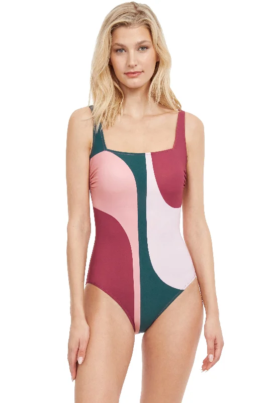 GOTTEX RETRO GROOVE SQUARE NECK ONE PIECE