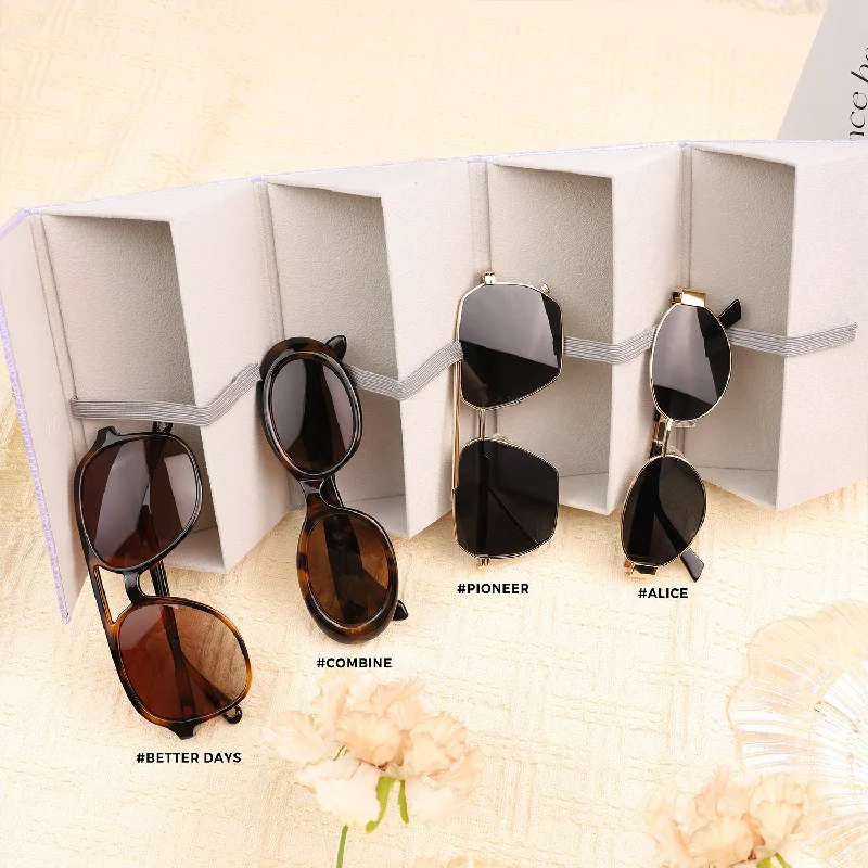 Anti-slip polarized sunglasses-4 Pairs Sunglasses Gift Box