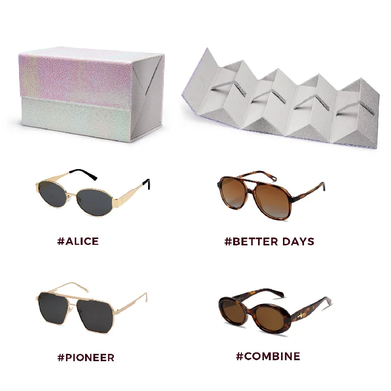 4 Pairs Sunglasses with Gift Box