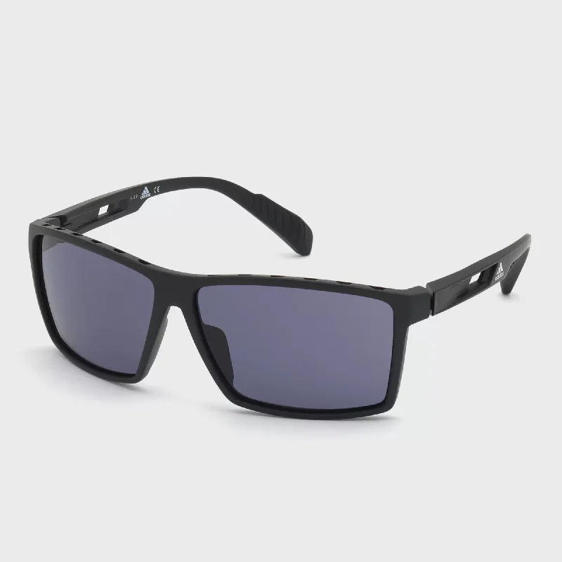 Anti-slip aviator sunglasses-Adidas SP 0010 02A Matt Black Grey