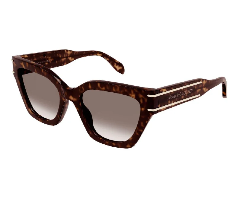 Tortoiseshell square sunglasses-0398S 002 53