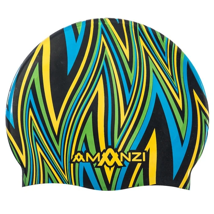 AMANZI Ignite Blue Swim Cap