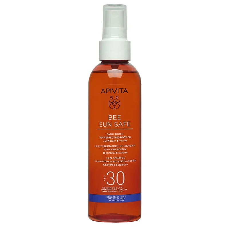 Apivita Bee Sun Safe Tanning Enhancing Oil SPF30 200ml (6,76fl oz)