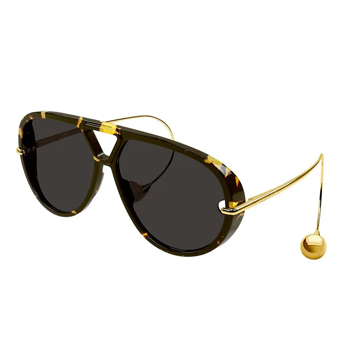 Mirrored cat-eye sunglasses-Bottega Veneta BV 1273 005 Tortoise Gold