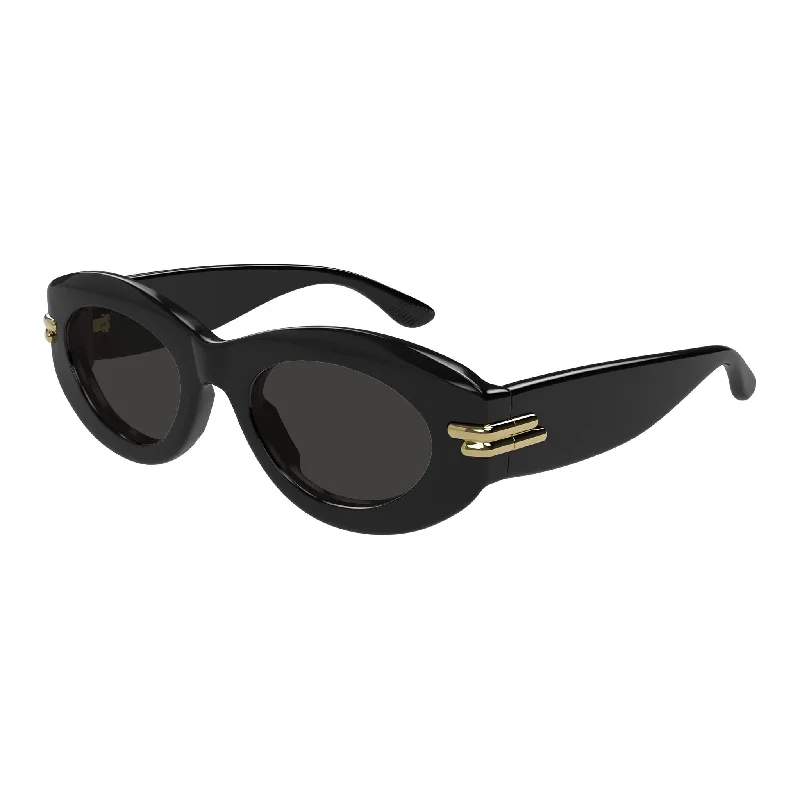 Tortoise frame cat-eye sunglasses-Bottega Veneta BV 1322 001 Black