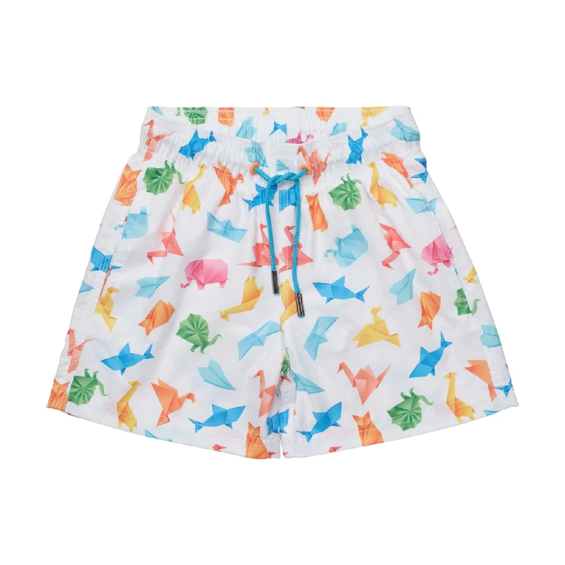 BOY'S SWIM SHORTS ORIGAMI