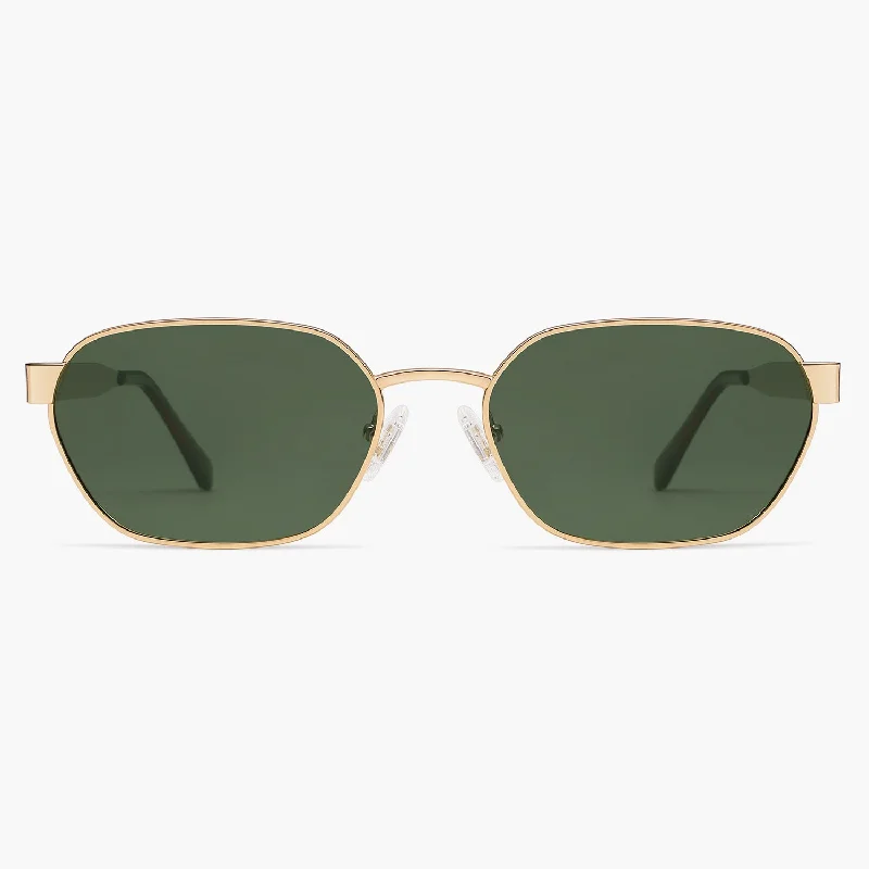 Gold Frame Green Lens