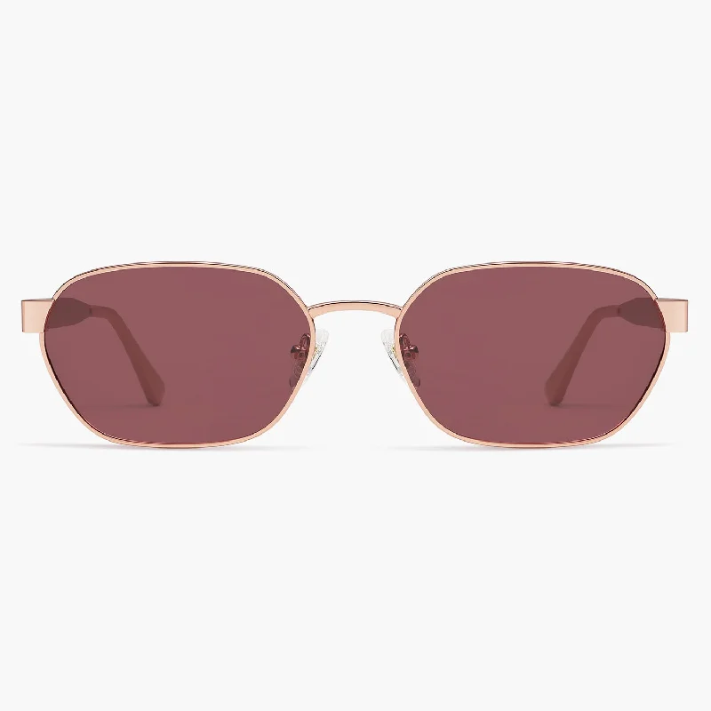 Rose Gold Frame Red Lens