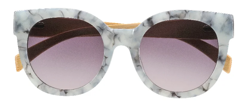 Vintage aviator sunglasses-COAST - Grey Marble