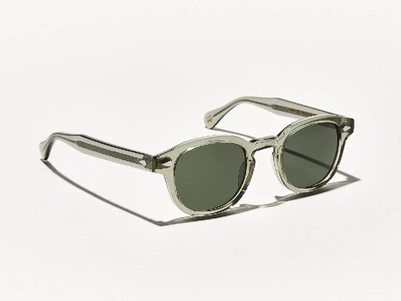 Polarized round sunglasses-Moscot Lemtosh Sage 46 G15