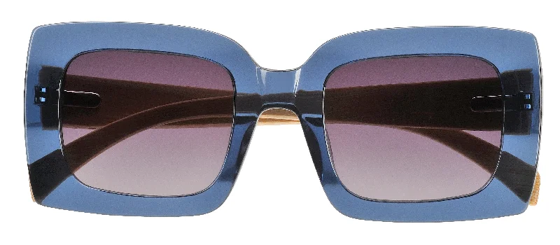 Vintage wayfarer sunglasses-TIDE - Deep Ocean Blue