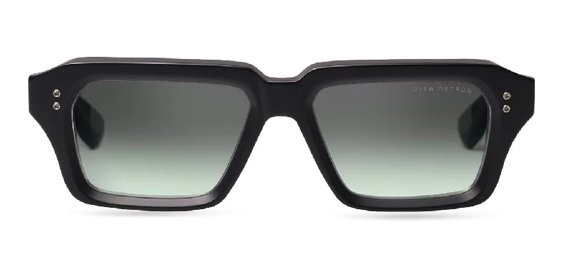 Retro tortoiseshell aviators-Dita Detron DTS 459 A 02 Matte Black Black Iron