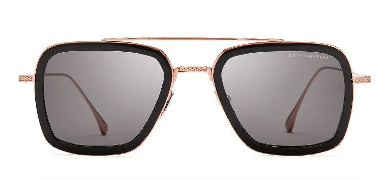 Gradient tortoise sunglasses-Dita Flight 006 7806 E Black Rose Gold