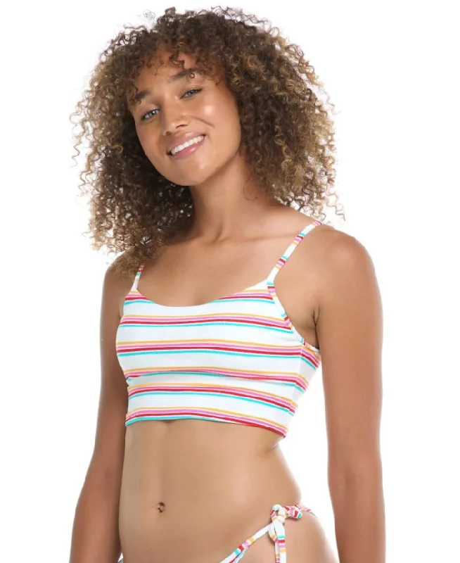 Cut-out bikini bottom-EIDON COLOR FIELD SELENA CROP TOP