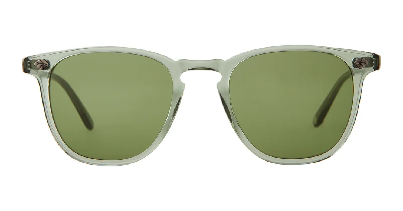 Retro round sunglasses-Garrett Leight Brooks II 2131 JUN PGN