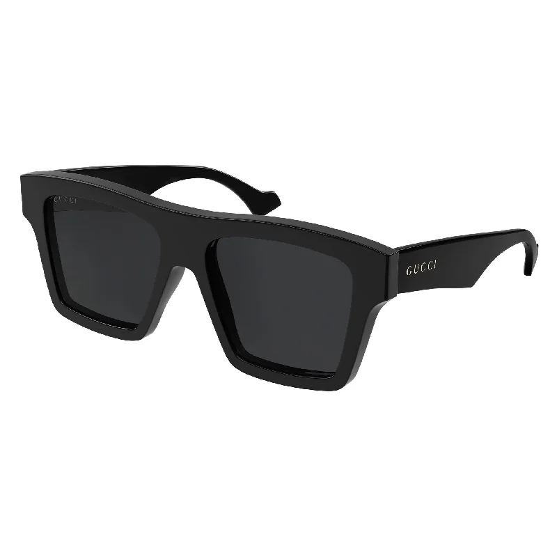 Lightweight wraparound sunglasses-Gucci GG 0962 005 Black 55 Large