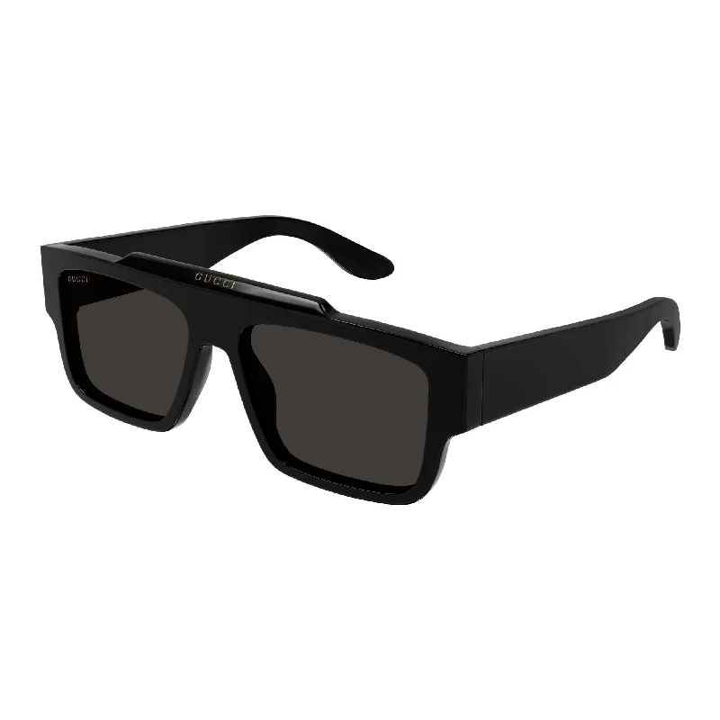 Oversized cat-eye sunglasses-Gucci GG 1460 001 Black