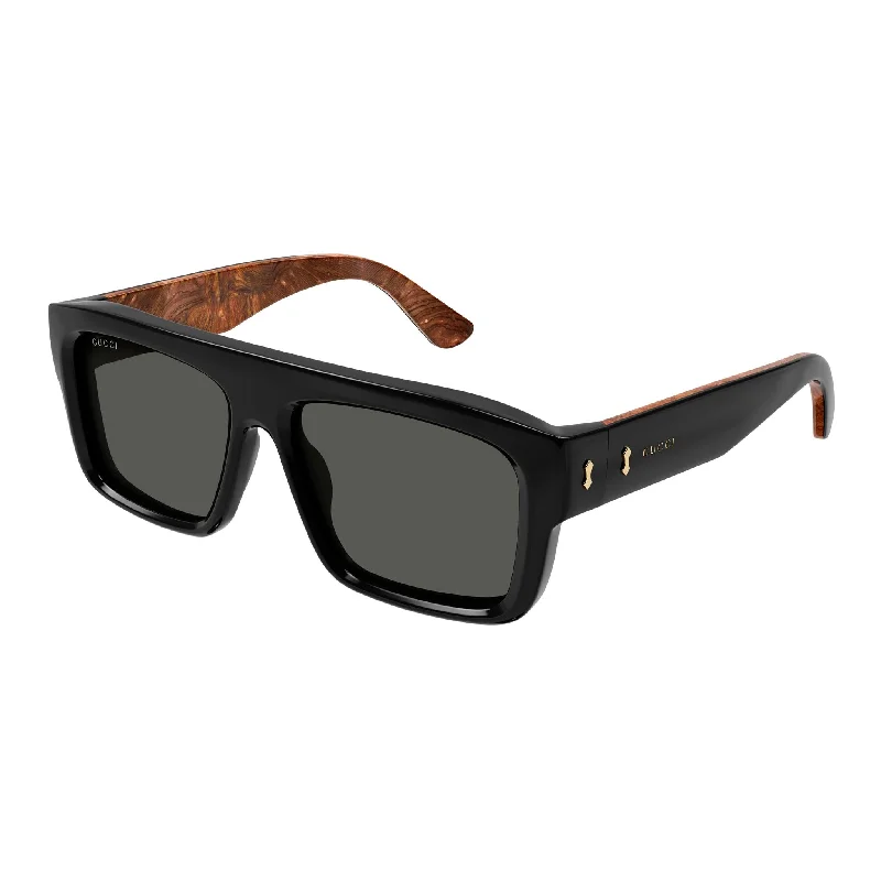 Vintage square sunglasses-Gucci GG 1461 001 Black