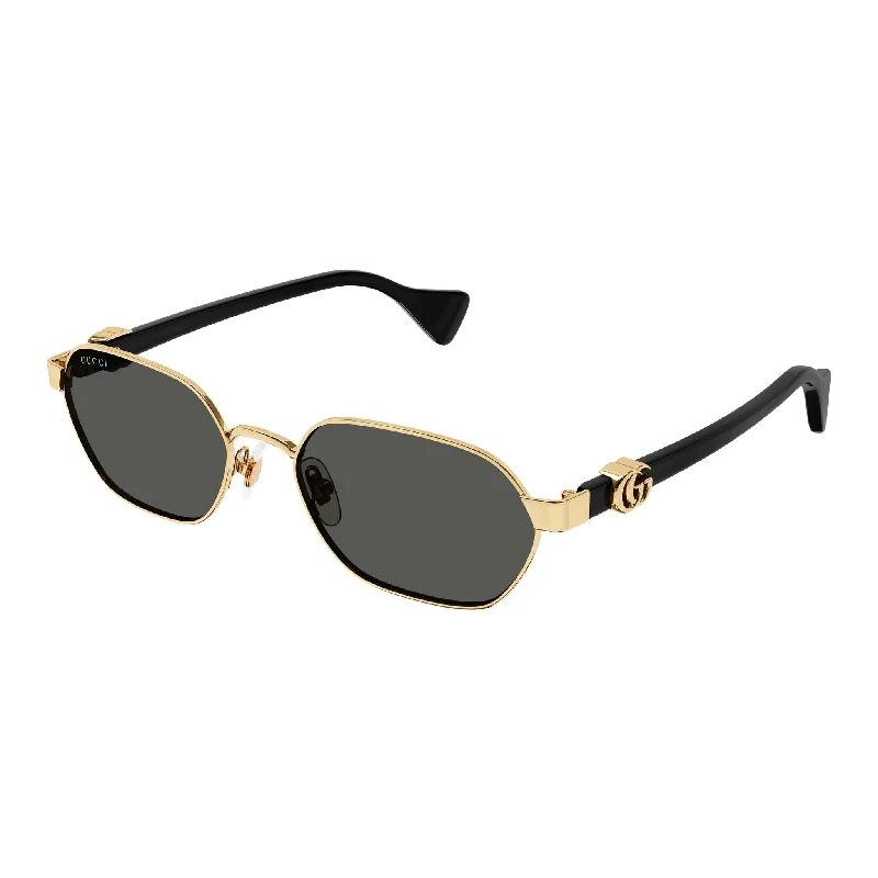 Tortoise frame cat-eye sunglasses-Gucci GG 1593 001 Gold Black