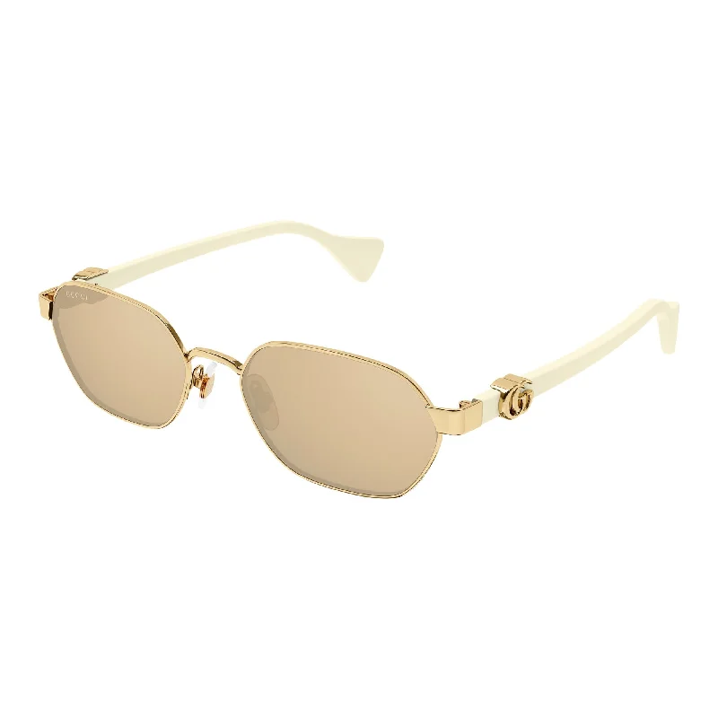 Vintage square sunglasses-Gucci GG 1593 002 Gold Cream