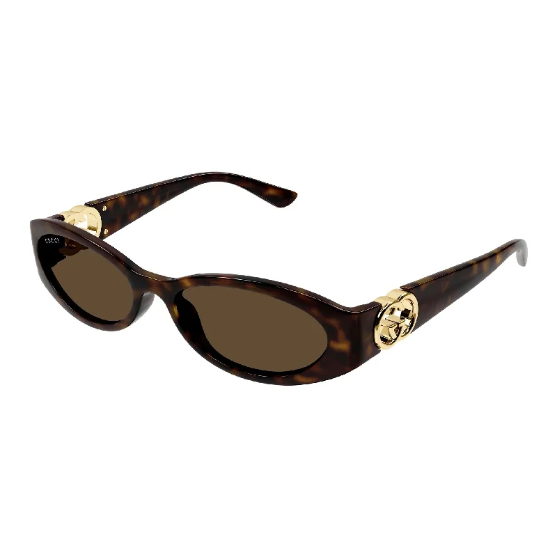 Reflective wayfarer sunglasses-Gucci GG 1660 002 Tortoise