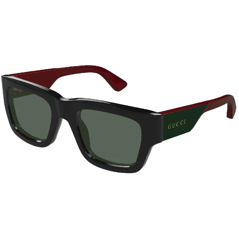 Vintage square sunglasses-Gucci GG 1668 003 Black Green