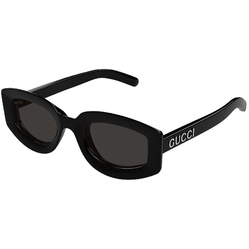 Tortoise frame wayfarers-Gucci GG 1719 001 Black