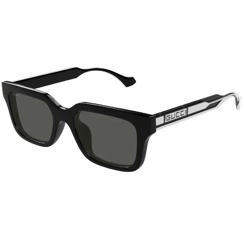 Retro polarized aviators-Gucci GG 1732 001 Black Silver