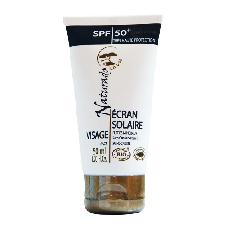 Iles D'or Ecran Solaire Visage Spf50+ Bio 50ml Naturado