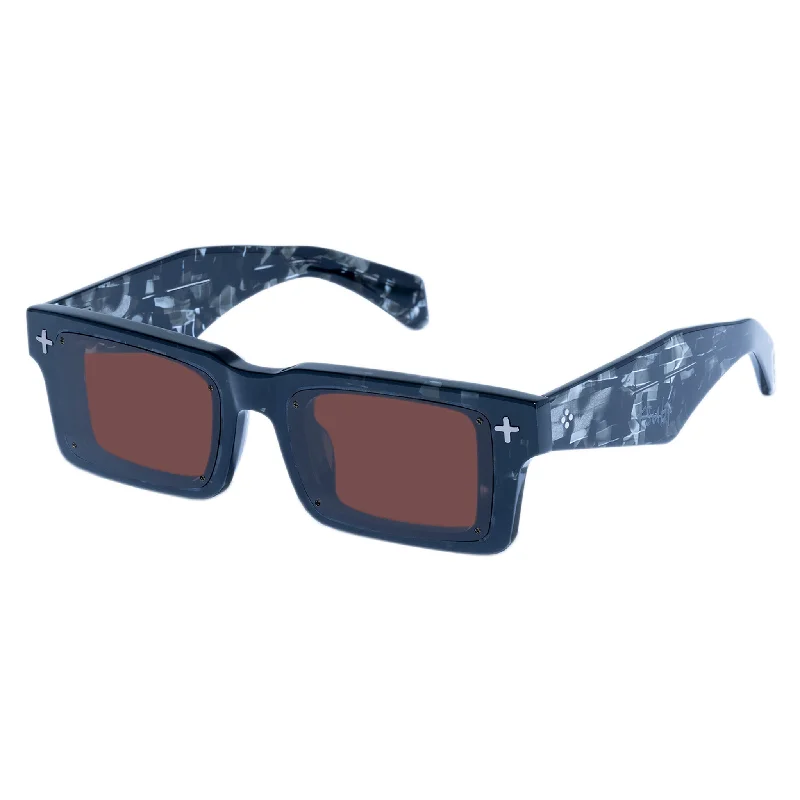 Retro mirrored sunglasses-Ksubi Smiths Kube Tort Brown