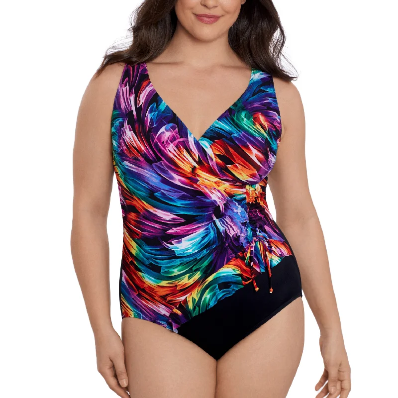 Longitude Swimsuit - Ruffle Surplice - Ribbon Candy