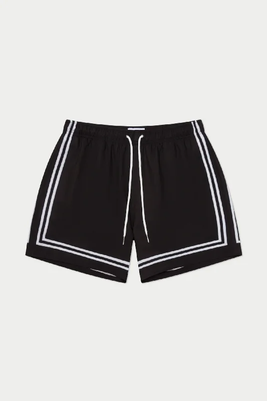 Black Game Swim Shorts