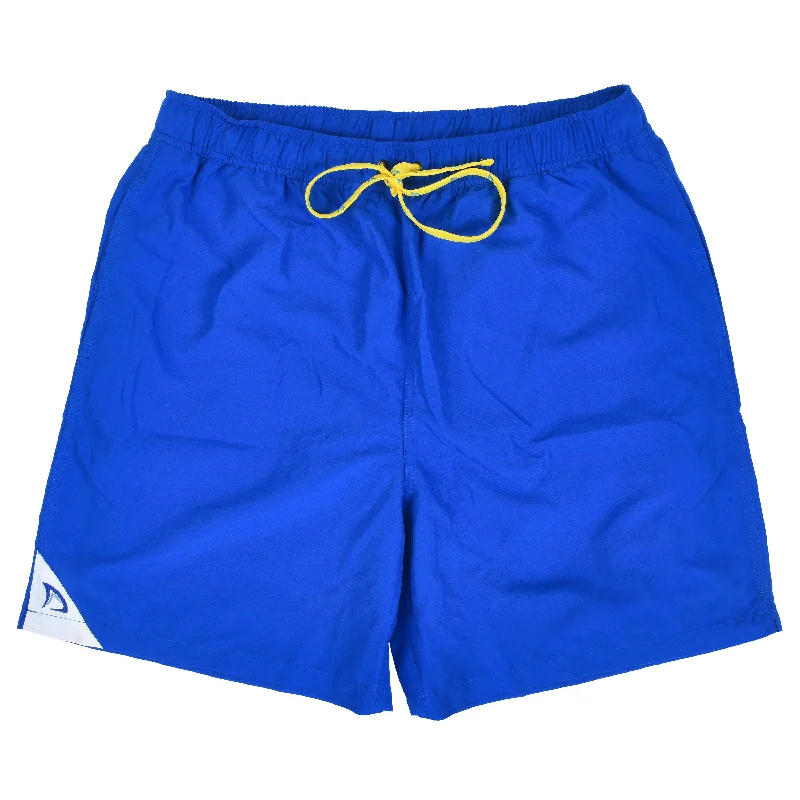 DryFins Men's Swim Trunks with Compression Liner in Classic Blue