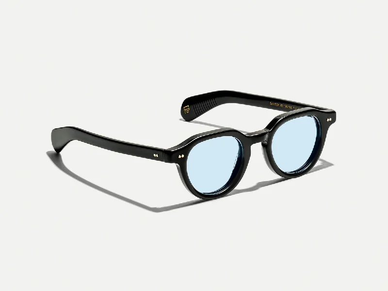 Gradient retro sunglasses-Moscot Baitsim Black Bel Air Blue 48