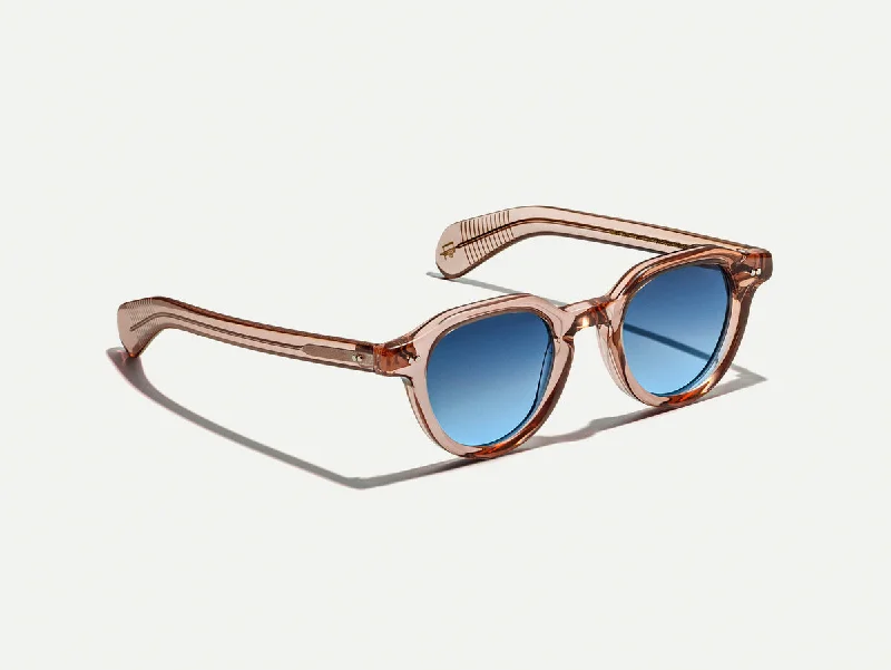 Oversized tortoiseshell sunglasses-Moscot Baitsim Vintage Rose Denim 48