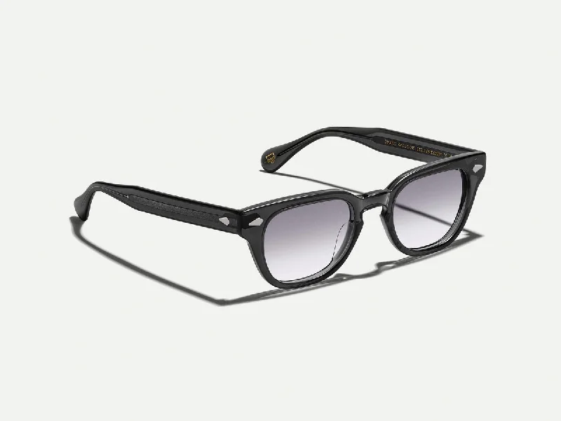 Mirrored polarized sunglasses-Moscot Hazen Dark Grey Grad 50