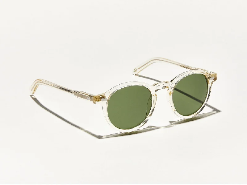 Square polarized sunglasses-Moscot Miltzen Flesh 49 Green