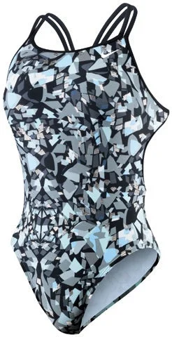 NIKE SWIM Shattered Glass Female Spiderback Tank Adult