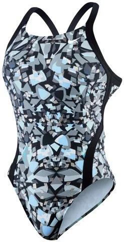 NIKE SWIM Shattered Glass Modern Female Fast Back Tank Adult