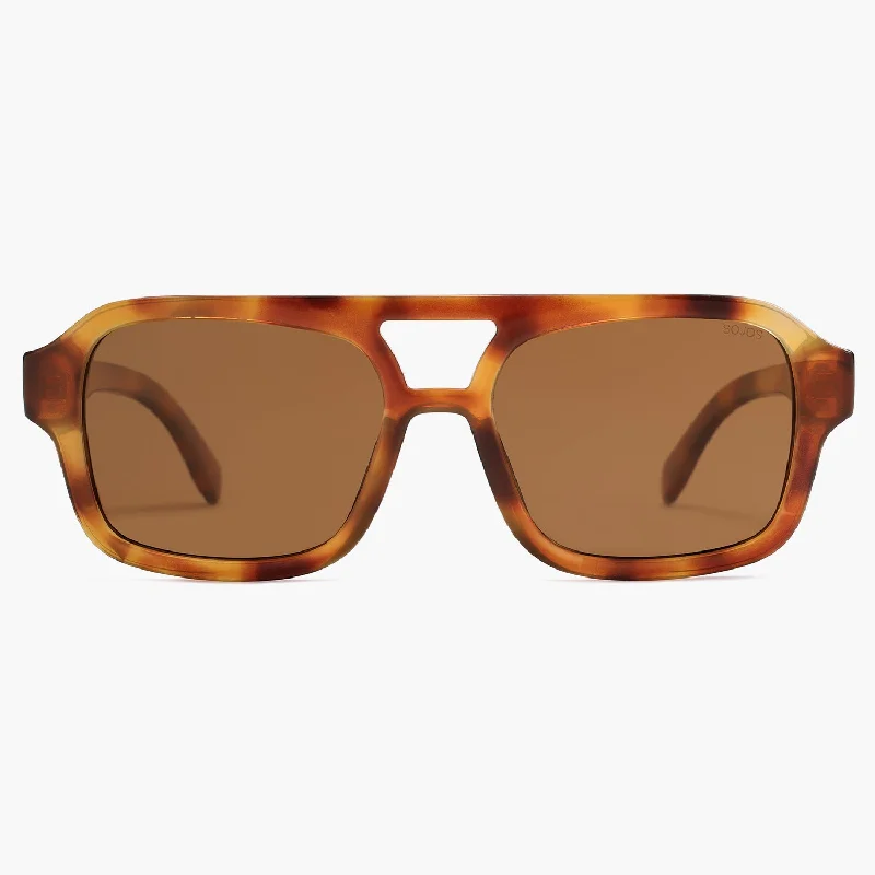 Amber Frame Brown Lens