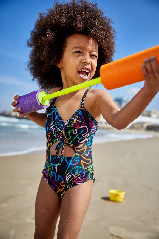 Black One Piece Swimsuit