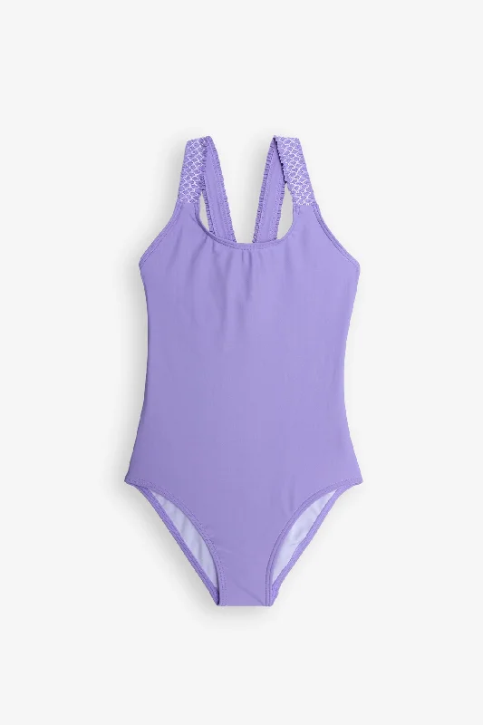 Lilac One Piece Swimsuit