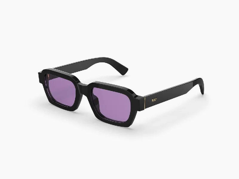 Anti-slip round sunglasses-RSF Caro 7C7 Black Purple