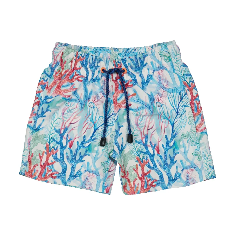 BOY'S SWIM SHORTS CORALS