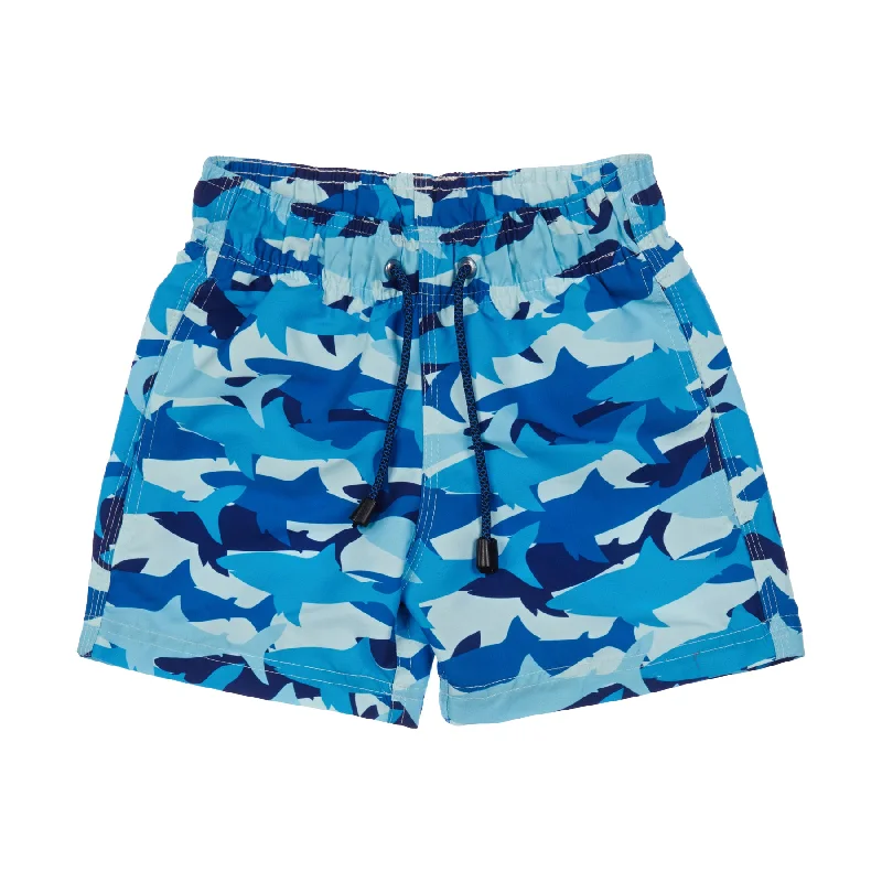 BOY'S SWIM SHORTS SHARKS