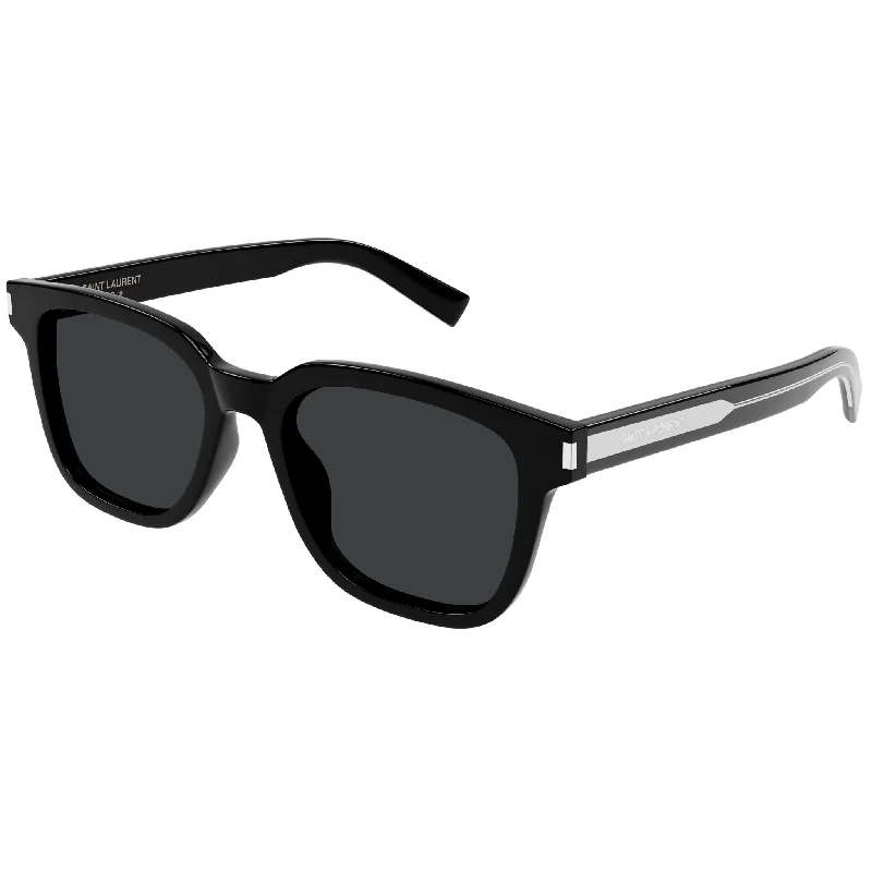 Tortoiseshell round sunglasses-Saint Laurent SL 711 001 Black