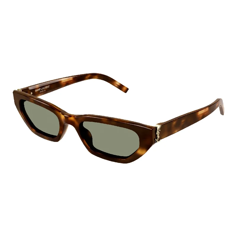 Anti-glare cat-eye sunglasses-Saint Laurent SL M 126 003 Light Havana