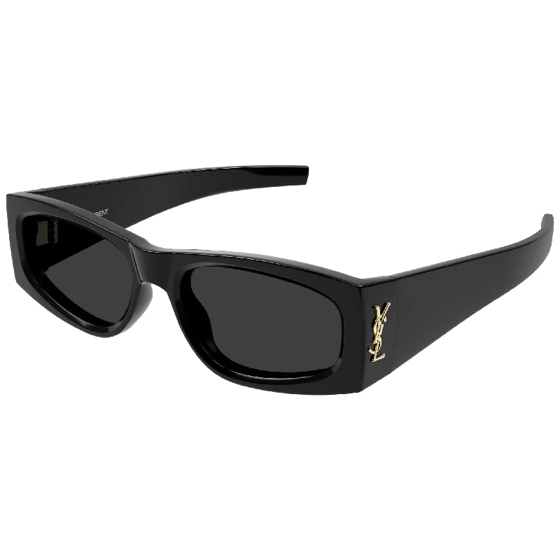 Square polarized sunglasses-Saint Laurent SL M 140F 001 Black