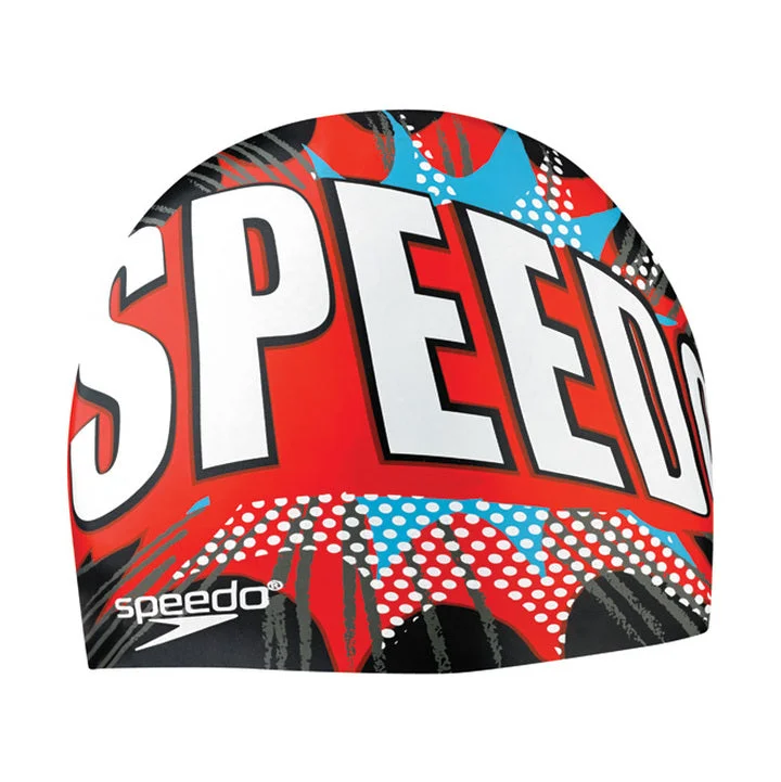 SPEEDO Boom Pow Silicone Swim Cap - Elastomeric Fit (7510182)