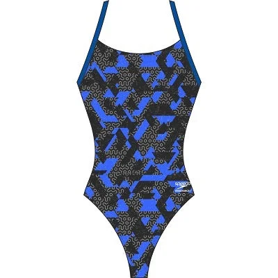 JAMES CALDWELL HS-Speedo Women's Endurance Ruse Blocks Flyback Swimsuit